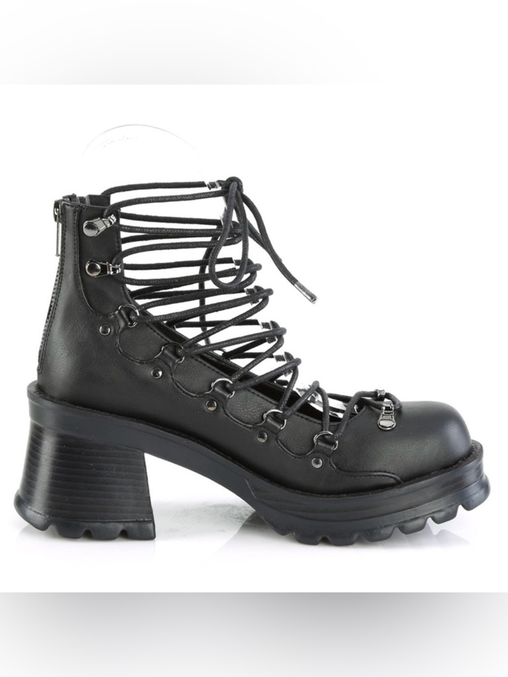 Demonia Bratty 32 Lace Up Platform Sandals